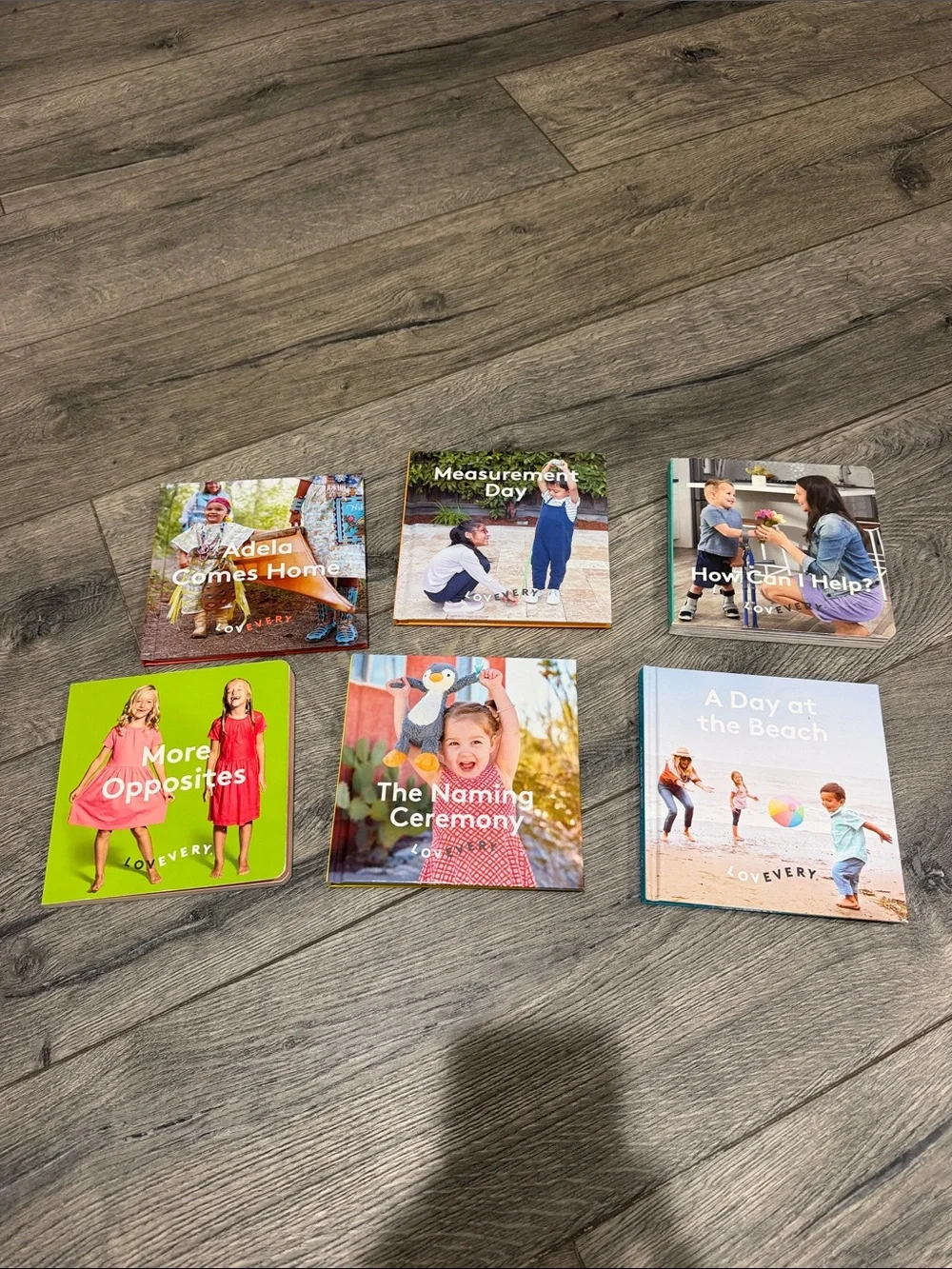 • LoveVery • Unisex Set of 6 Books Books included: more opposites, Adela